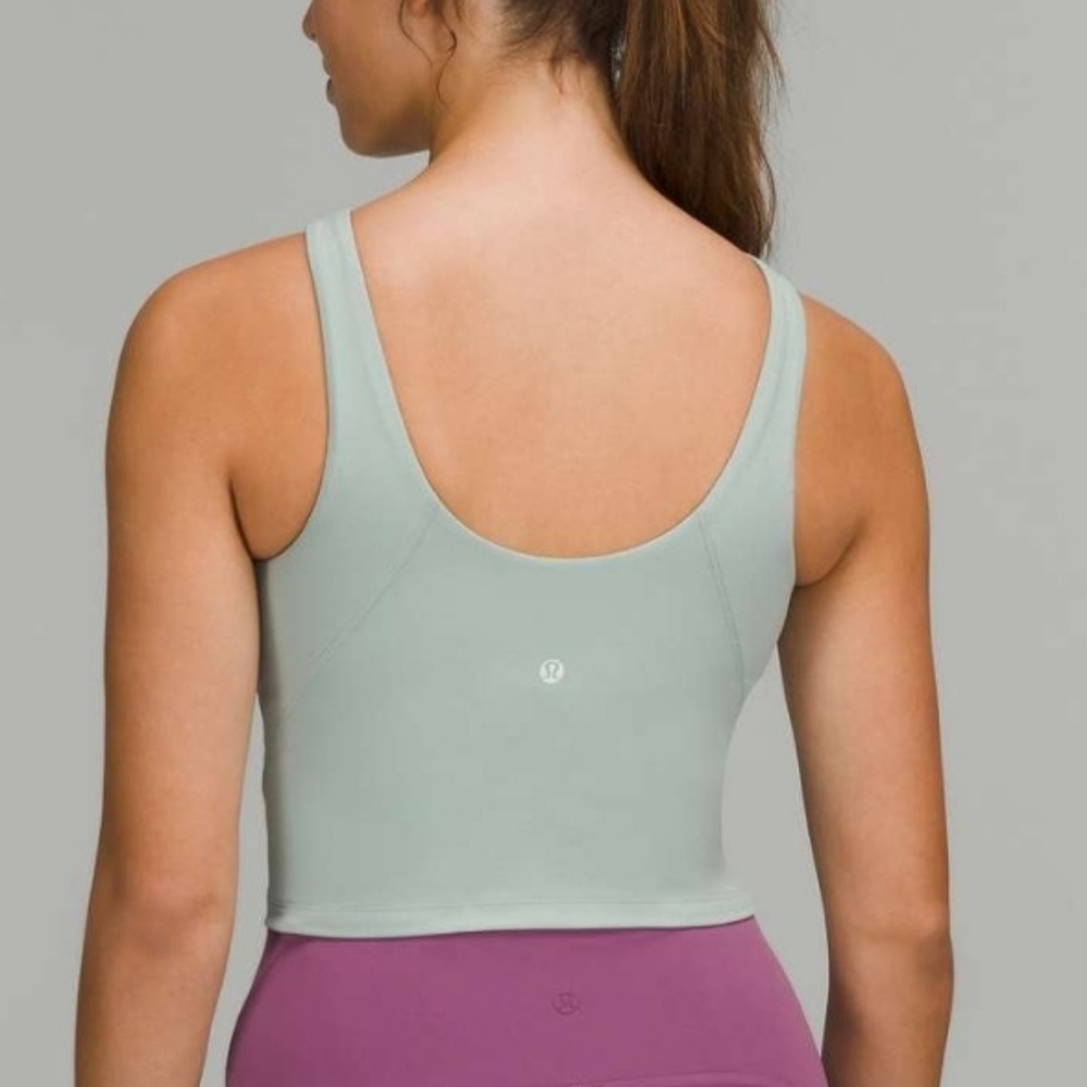 Lululemon Align High-Neck Tank Top Silver Blue, Size 6